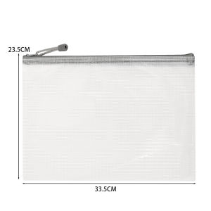 【On Sale】ซองซิปซองจดหมายพลาสติกที่จัดเก็บเอกสารกระเป๋าหิ้วที่จัดระเบียบกันน้ำ