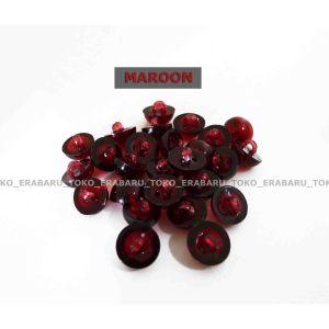 KANCING JAMUR KRISTAL (12MM) UKURAN 20L- ISI 100pcs