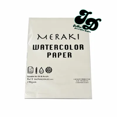 FOCUS/MERAKI 9x12 Watercolor Paper [190-300gsm] [10-20 Sheets/Pack]
