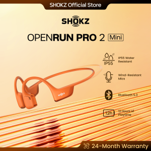[SG Local Shipping] SHOKZ S821 OpenRun Pro 2 Mini [2-year Warranty]Bone Conduction Sports Headphones Open-Ear Wireless Earphones with Bluetooth 5.3 Noise Cancelling Mics IP55 Waterproof 12h Playtime for Running USB-C Quick Charge