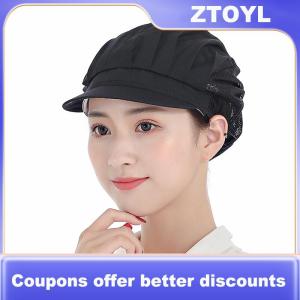 【ZTOYL】 Chef Hat Dustproof Workshop Catering Hat Food Factory Work Hat Canteen Work Hat