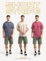 KWITAN Kaos Basic Stripe Salur GREY. 
