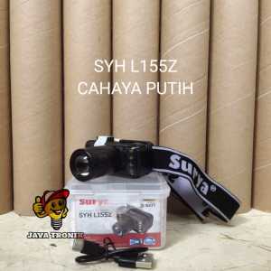 Senter Kepala Surya LED SYH-L155Z 15W Senter Mini Zoom Cahaya Putih Rechargeable Original SNI