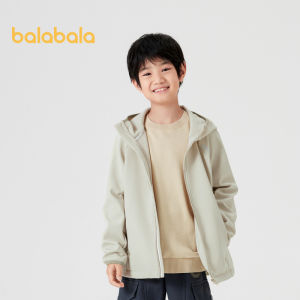 Balabala Áo khoác vải softshell Cho Trẻ Em 2024 mùa xuân và mùa thu Bộ Sưu Tập Với Tính Năng Linh Hoạt Và Hợp Thời Trang Áo Khoác Cho bé trai và bé gái Với Thêm Sự Ấm áp