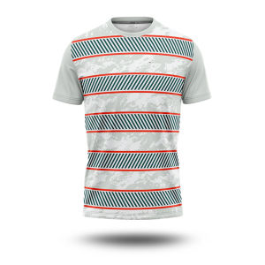 [Local Stock] HBESTY Halloween Christmas France Flag T-shirt for Men Simple Stripe 3D Print Short Sleeve T Shirts Football Jersey Comfortable Breathable Sport T Top
