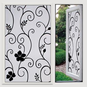 Privacy Window Film Sun Protection UV Blocking Self-adhesive Film for Home Frosted Opaque Stained