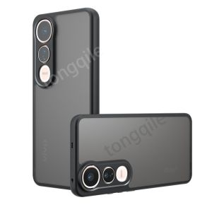 Case For Vivo V50 Lite 5G 4G V50Lite 2025 Phone Casing Back Cover Matte Clear Transparent Acrylic Shockproof Bumper Soft TPU Edge Invisible Anti Drop