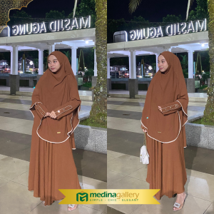 Latifa Gamis set kerudung french khimar jumbo