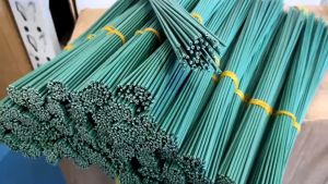 30CM Flower Diameter Green Material Diy Flower Pole Green Wire Handmade Rose Rod Green FlowerRod