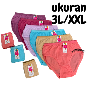 ASSRASHOP- Celana Dalam Wanita katun adaem lembut 12 pcs