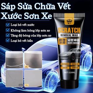KEM ĐÁNH BÓNG XÓA VẾT XƯỚC XE HƠI COMBO 2 TUÝP 120ML | WAX ĐÁNH BÓNG PHỤC HỒI SƠN Ô TÔ | KEM CHĂM SÓC XE MÁY