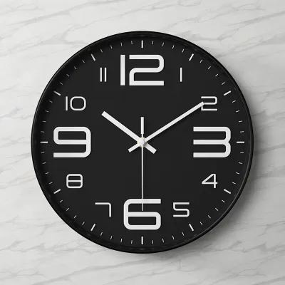 【Local delivery】Movement 30cm Modern Silent Jam Dinding Wall Clock Digital Quiet Home Office Living Room Digital Clocks