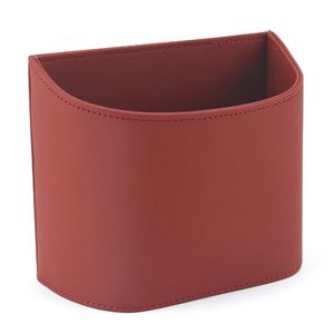 DOUBLEL Leather Car Trash Can Waterproof Hanging Rubbish Bucket Convenient Universal Car Backseat Storage Box Car Door