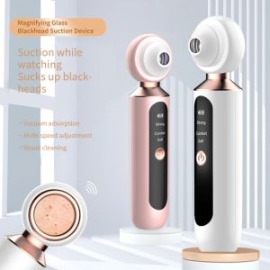 ERYRG ภาพ เครื่องกำจัดสิวหัวดำไฟฟ้า น้ำยาทำความสะอาดรูขุมขน น้ำยาลบสิว เครื่องมือกำจัดสิวหัวดำบนใบหน้า ความงามบนใบหน้า แบบพกพา เครื่องดูดสิว บ้าน