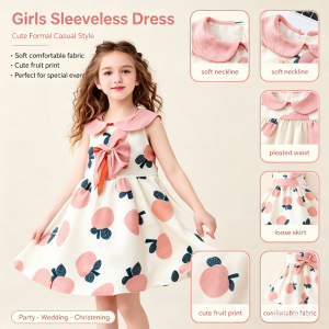 AILEBE Kids Dresses Sleeveless Formal Casual Dress Fashion Cute Design Perfect For Birthday Party Wedding Christening OOTD Pambahay For Baby Girls 0-13 Years