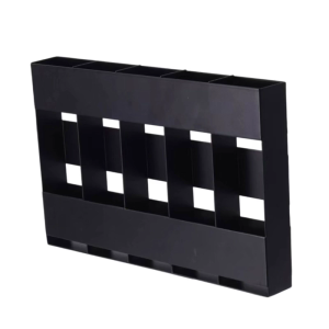 ที่จัดหลอดโลหะติดแน่นติดผนังประตูตู้เก็บของแบบบางแบบติดประตูตู้ติดกาวเพรียวบางใช้งานได้5ช่อง