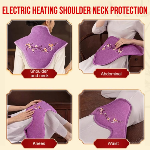 Electric Heating Sea Salt Neck Shoulder Treasure USB Cervical Brace Wrap Hot Compress Bag Therapy Relieve Pain Fatigue
