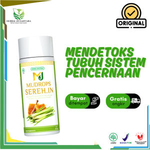 Mudrops Sereh.in Herbal Detox Pelangsing & Antioksidan untuk Pencernaan & Stamina
