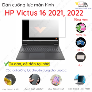 Dán màn hình cường lực laptop HP Victus 16 2021 2022 nano dẻo siêu mỏng trong suốt nhám chống vân tay bảo vệ mắt chống nhìn trộm