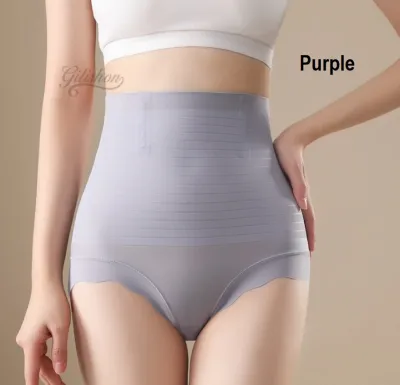 [SG Stock] Postpartum High Waist Shaping Pants Women Ultrathin Slimming Tummy Panties Abdominal Cooling Pantie