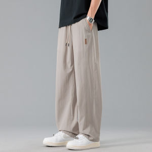 LJPNK Youth Mens Straight Fit Sport Pants - Oversized Joggers with Patchwork Retro Style Ideal for Campus & Outings