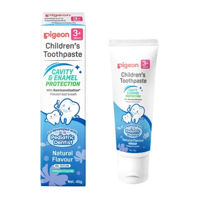 Pigeon Childrens Toothpaste For 3+ Year Old Natural Flavour (45g)