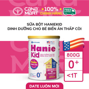 Sữa bột Nutricare Hanie Kid 0+ cho trẻ biếng ăn suy dinh dưỡng (800g)