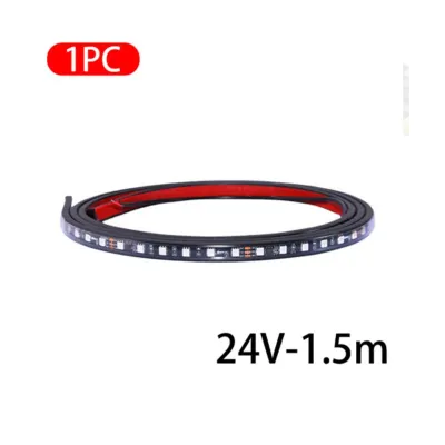 จัดส่งจากกรุงเทพ ไฟเส้น Led ลำแสงไฟวิ่ง 12V/24V สำหรับตกแต่งรถตู้รถบรรทุกหลอดไฟเพิ่มบรรยากาศหลากสียืดหยุ่นได้แต่งรถ ไฟวิ่งสเต็ป12v RGB กระพริบสำหรับรถบรรทุก ไฟวิ่งสเต็ป24v สำหรับตกแต่งรถตู้รถบรรทุกหลอด