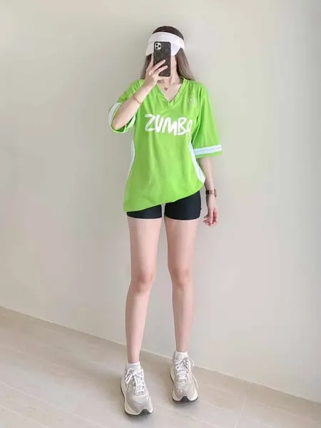 Zumba Combination Oversized Shirt Medium to XL Mesh T-Shirt For