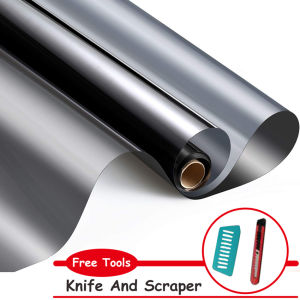 Tấm dán cửa sổ gương kính Wefilm một chiều cách nhiệt màu xanh bạc chống tia uv bảo vệ sự riêng tư cho gia đình hoặc văn phòng với dụng cụ (305060708090100152cm)-INTL