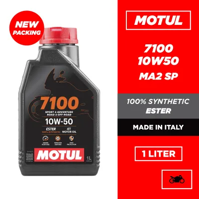MOTUL 7100 4T 10W40 10W50 15W50 ESTER Fully Synthetic Engine Oil (1L) ITALY