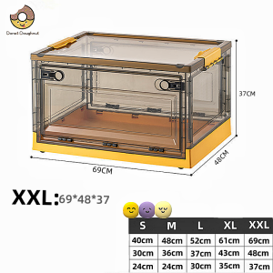 Storage Box box penyimpanan baju pakaian besar organizer box transparan box penyimpanan serbaguna kotak penyimpanan yang kokoh dan tahan lama box lipat