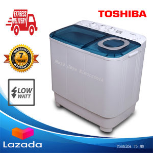 Mesin Cuci 2 Tabung TOSHIBA 7.5 KG Cuci Dan Kering 75 MN Garansi Resmi 5 Tahun