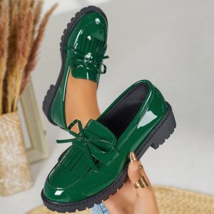New Large Size WomenS Loafers With Tassels Slip-On Casual Shoes For Women