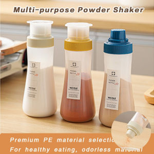 350ml Kitchen Seasoning Container | Spice Jar Organizer | Powder Shaker | Plastic Condiment Dusting Bottle