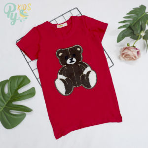 Đầm suông thêu gấu Doris cho bé gái 10-28kg