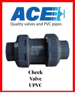 ACE 1" PVC Double Union Check Valve สปริงเช็ควาล์ว 1"