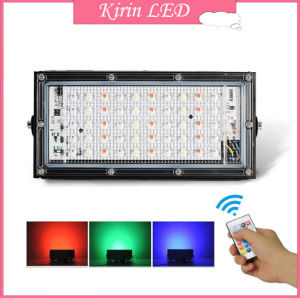 Lampu Sorot Flood Light AC 220V 50W PUITH/WW/RGB Super Terang DC Lampu LED Murah