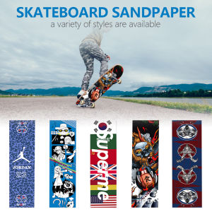 Calistouk  Waterproof Skateboard Grip Tape Anti Slip 81*21cm DIY Bubble Free Sticker for Longboard Scooter Deck Protection