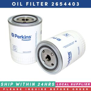 2654403 OIL FILTER ELEMENT [LOCAL STOCK. READY TO SHIP WITHIN 24HRS.] PERKINS ENGINE 1000 1100 EQUIVALENT- CATERPILLAR: 7W2327 2090036 F.G. WILSON: 10000-51233 996-555 901-102 JCB: 2100284 02/100284