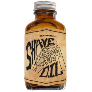 Shave Oil Tea Tree Pre-shave Soften Bristles    For All Natural Razor Glide    Preshave During & AfterShave To Soothe & Soften Skin & Facial Hair by Death Grip    3oz Bottle    Made In The USA