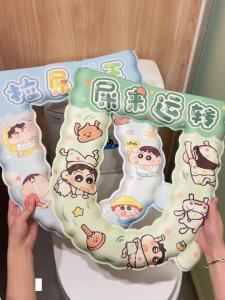 屎来运转小新马桶坐垫粘贴式家用马桶贴坐便圈防水EVA新款冬天用