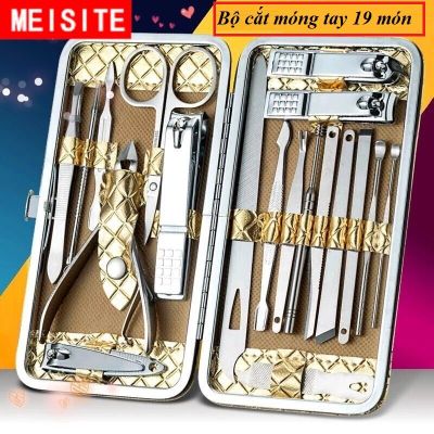 Bộ Cắt Móng Tay, Bộ Làm Móng Tay, Bộ Bấm Móng 19 Món Đa Năng, Bấm Dũa Móng Tay 3DM, Dụng Cụ Làm Nail, Nail Care Cao Cấp Nhiều Dụng Cụ Tiện Lợi, Bo kiem cat mong tay cao cap.