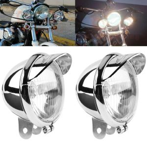 2pcs Car LED DRL Angel Eyes Fog Lamp 12V Universal Driving Lights White Light 3.5" 89mm Auto Fog Light Waterproof 1 Pair