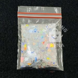 Glitter Hologram Heart Kemasan 3gr Gliter Holo Bentuk Hati Love Taburan Hiasan Resin Nail Art Kuku Make Up Body Painting Sparkle Sparkling Springkle Berkilau Mengkilap Tempelan Kilau Kilap Manik Kutek Payet DIY Shape Shaped Recine Shopping Arena Malang