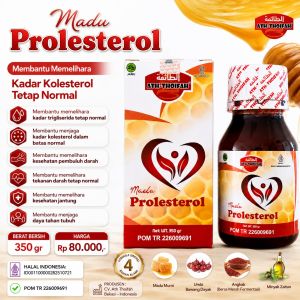 Madu Prolesterol ath-thoifah Obat Herbal Kolesterol Jahat Tinggi Asam Urat 350 gr