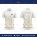 เสื้อโปโล เสื้อลายไทย เสื้อทำงาน แบรนด์Juntakarnจันทกานต์ โปโลลายไทย รุ่น( ดอกรักราชกัญญา ตราอปท )เกรดพรีเมียม  ใส่สบาย ไม่ร้อน ไม่ต้องรีด. 