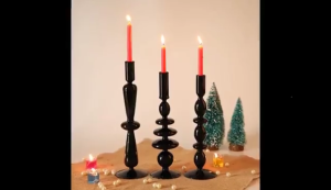 European Round Glass Holder Decorative Candlestick Ornaments Dining Table Home Wedding Bar Party Decoration