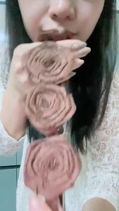 Đai váy dải hoa voan tết ngọc dây lưng ruy băng chuỗi hoa vải 5cm