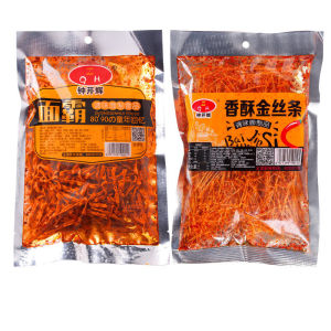 แผ่นเผ็ดไหมสีทองกรอบจงซินหุย60กรัม/ถุงขนมแถบเผ็ดเผ็ดเผ็ดเผ็ดและเผ็ดอินเทอร์เน็ตชื่อดัง